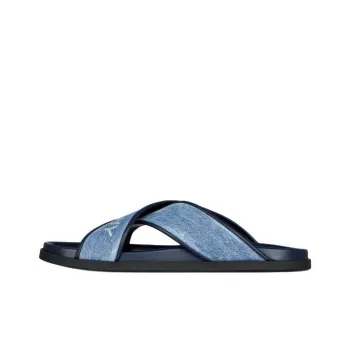 Givenchy G Plage Slide Slippers Men's Denim Blue