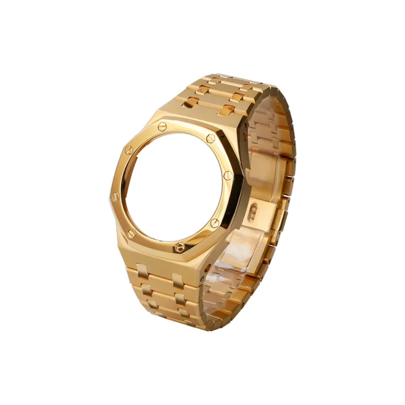 Keppot Farmer's Oak GA 2100/2110/B2100 Modified Stainless Steel Metal Mesh Strap Watch Case Unisex-5