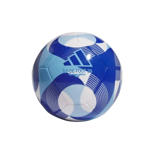 Adidas Size 5 Soccer TPU Machine Stitched Soccer Ball Unisex White/Sky/Royal Blue