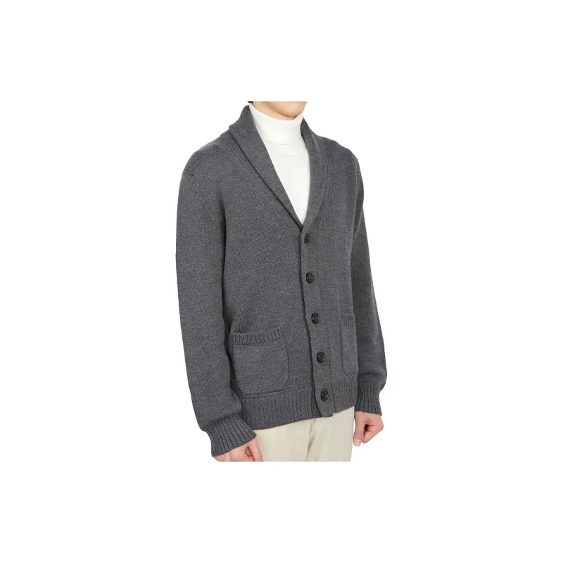 Drumohr Knitted Merino Wool Cardigan-3