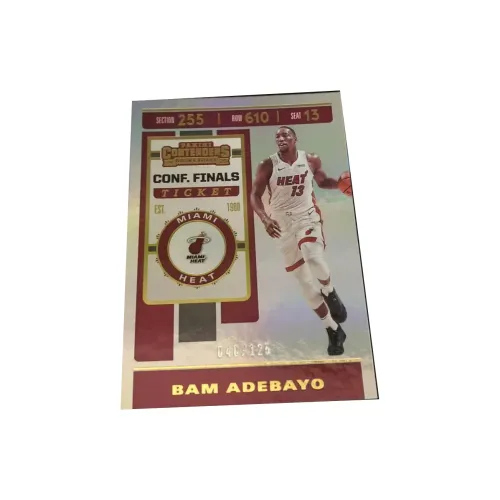 PANINI Bam Adebayo 19 20 Miami Heat Game Ticket 125 Series Basketball Card Access Pass Sports Cards 1 Pc