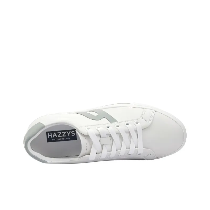 HAZZYS Anti Slip Wear Resistant Low Top Skateboard Shoes Women's Ivory-4