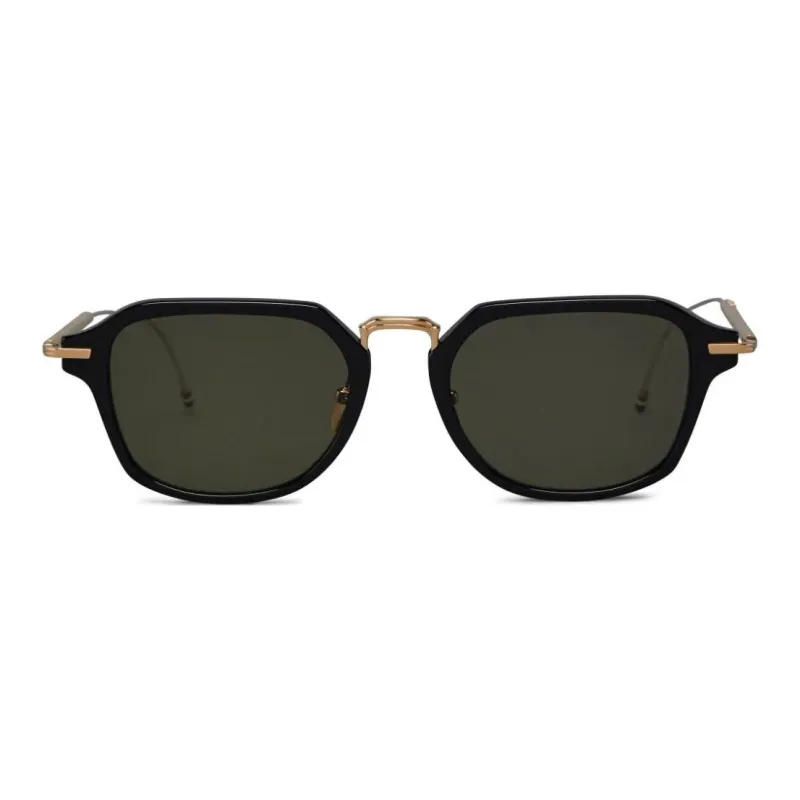 THOM BROWNE Geometric frame Tinted Sunglasses-0