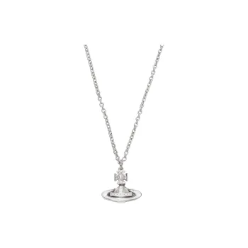 Vivienne Westwood Brass Necklaces Women's Silver/White Porcelain