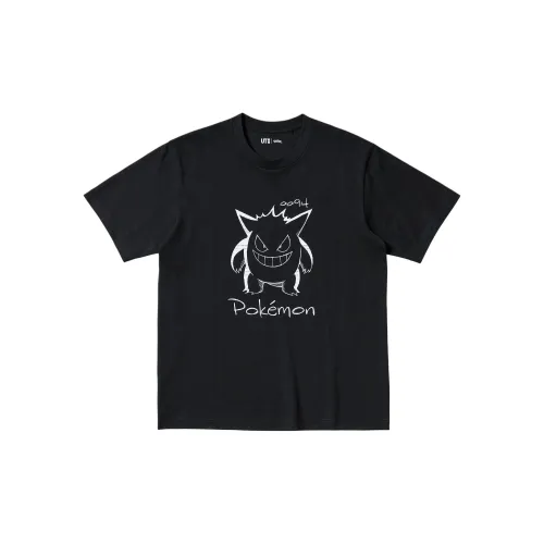 Pokemon UNIQLO Pokémon Co-Branded Series T-Shirts Men 09 Black