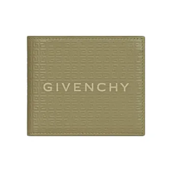 GIVENCHY 4G Calfskin Wallet Micro Men's Khaki