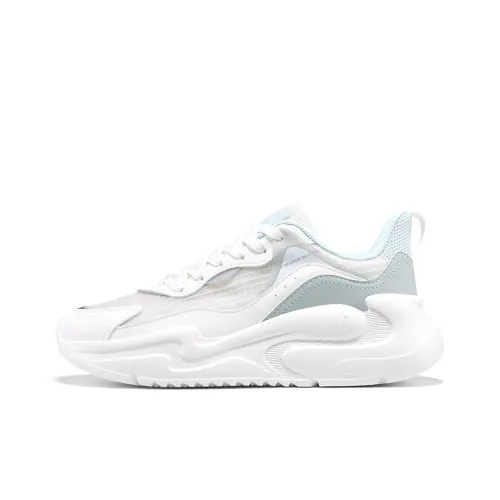 361° Breathable Lightweight Low Top Casual Shoes Women's White Green