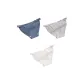 3 Pack (Blue+Gray+White)