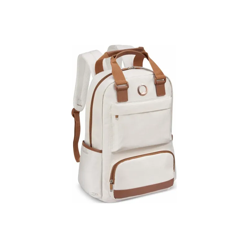 DELSEY Polyester Backpack Large Size Unisex White-1