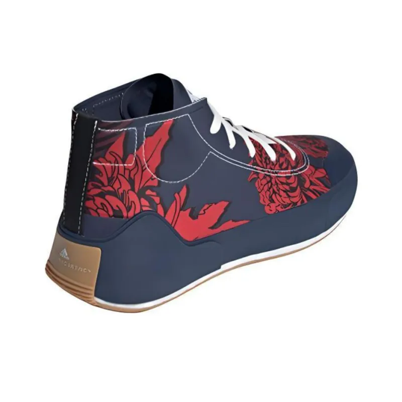 Adidas Treino Mid Sella McCartney Navy Red Floral Women's-3