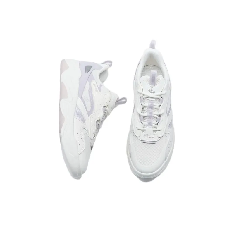 XTEP Undercurrent 3.0 Durable Breathable Low Top Skateboard Shoes Women's White Purple-3