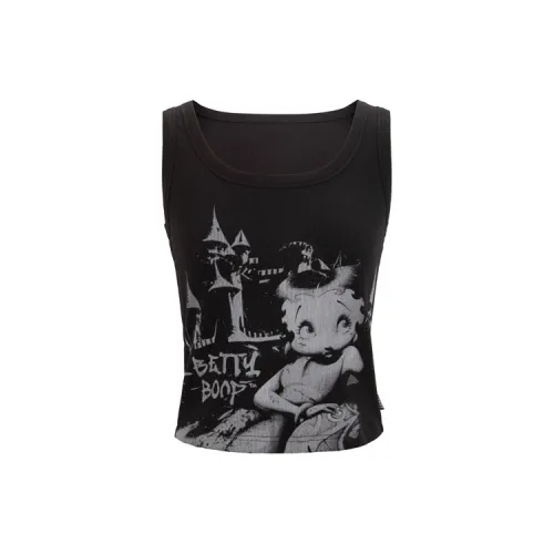 UNIFREE X Betty Boop™ Co-branded Series Tank Tops Women's Black