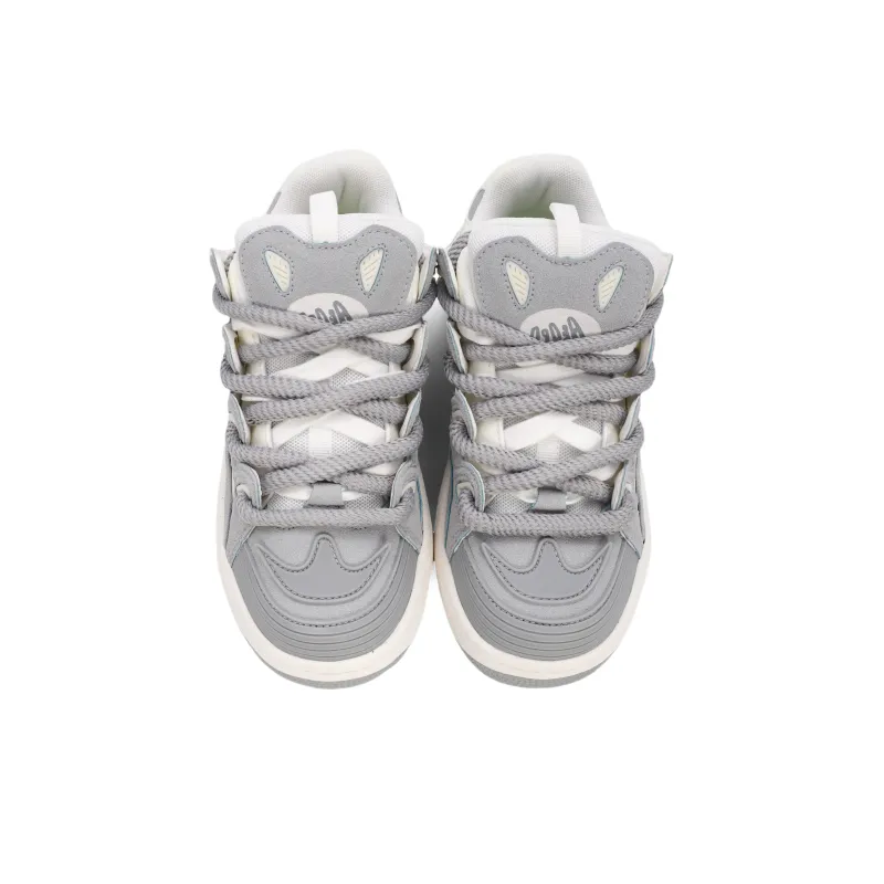 OHJC Slip-Resistant Cushioning Wear-Resistant Lightweight Breathable Low-Top Skateboard Shoes Unisex-37