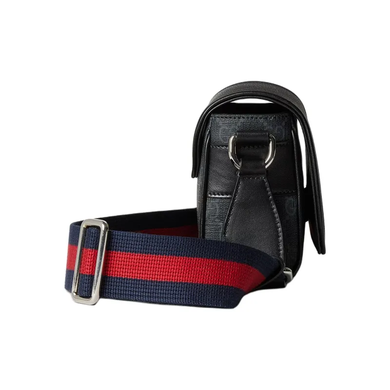 GUCCI Canvas With Leather Canvas Bag, Crossbody Bag, Shoulder Bag Extra Mini Men's Black-2