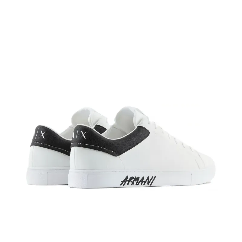 EMPORIO ARMANI Leather Sidewall Logo Sneakers-3