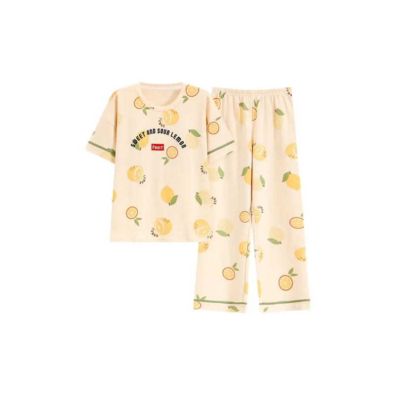 GOSO Pajama Set Women's Yellow Shades-0