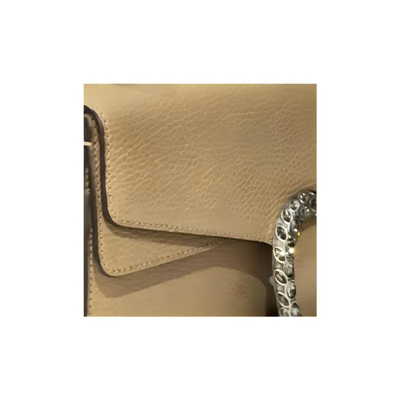 GUCCI Dionysus Leather One Shoulder Handbag Crossbody Bag Women's Brown-4