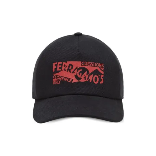 Ferragamo Venna Logo print Baseball Cap