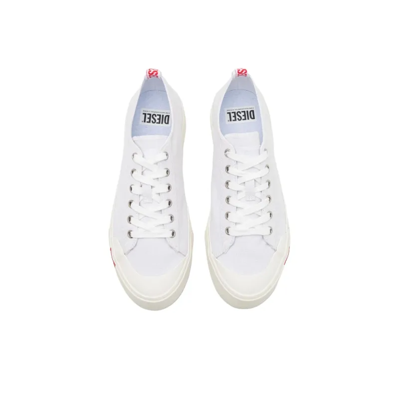 DIESEL S Athos Low Top Canvas Shoes Women's White-2