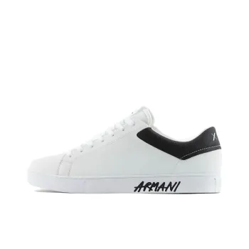 EMPORIO ARMANI Leather Sidewall Logo Sneakers