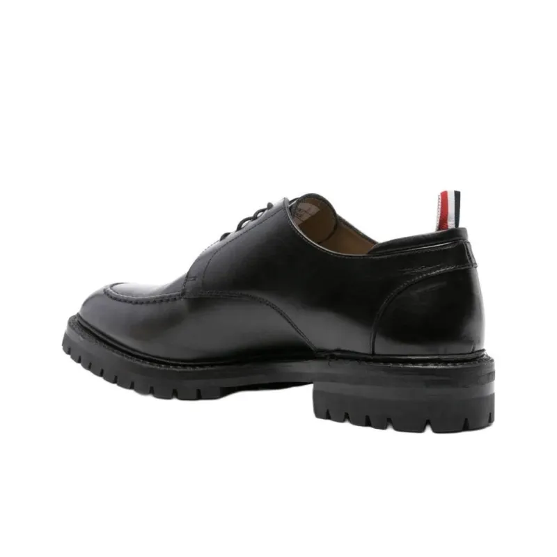 THOM BROWNE Almond Toe Derby Shoes-4