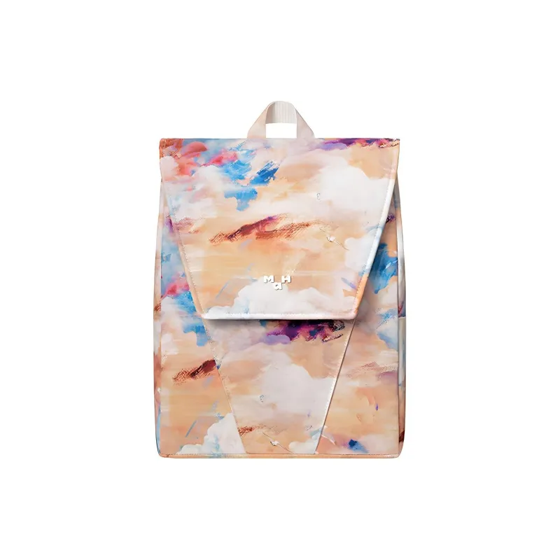 MAH Polyester Laptop Backpack Unisex Flesh Pink-0