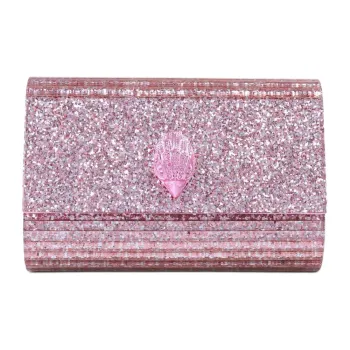 Kurt Geiger London Plexiglass With Crystal Clutch Women's Light Pink