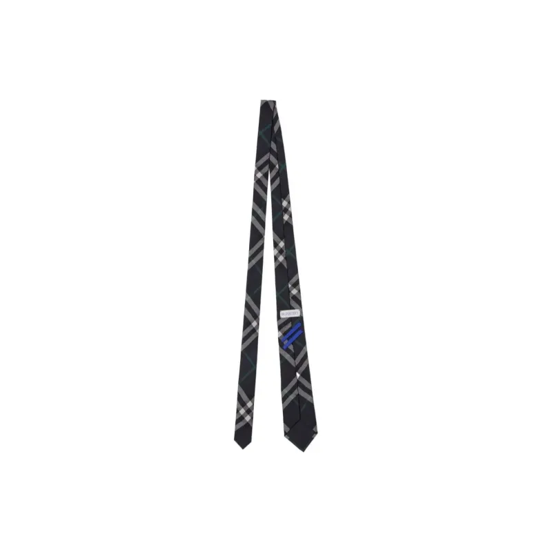 Burberry Mulberry Silk Ties Men's Charcoal Gray-1