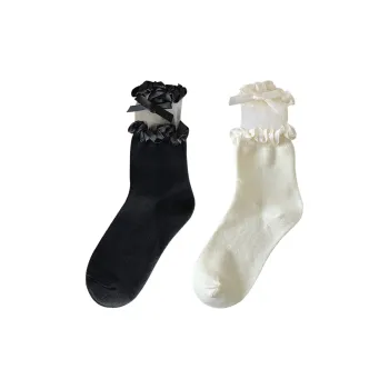 XXLLG Mid Calf Socks Women's 2 Pack