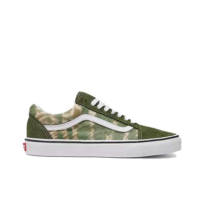 Vans Old Skool Anti-Slip And Wear-Resistant Support Low-Top Skateboard Shoes Unisex Green-1