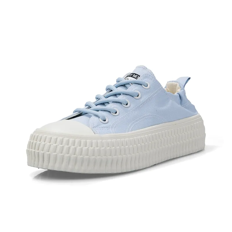 B10CROWN Breathable Lightweight Low Top Canvas Shoes Women's Sky Blue-2