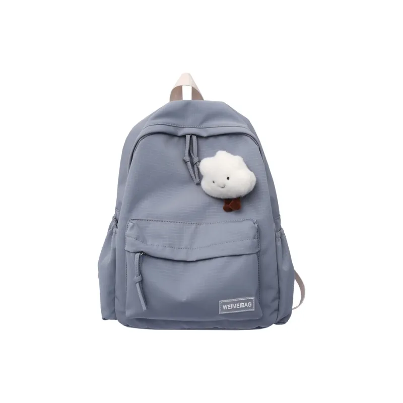 Moonshine Nylon Backpack Students Backpack Backpack Large Size Unisex Black/Gray-10