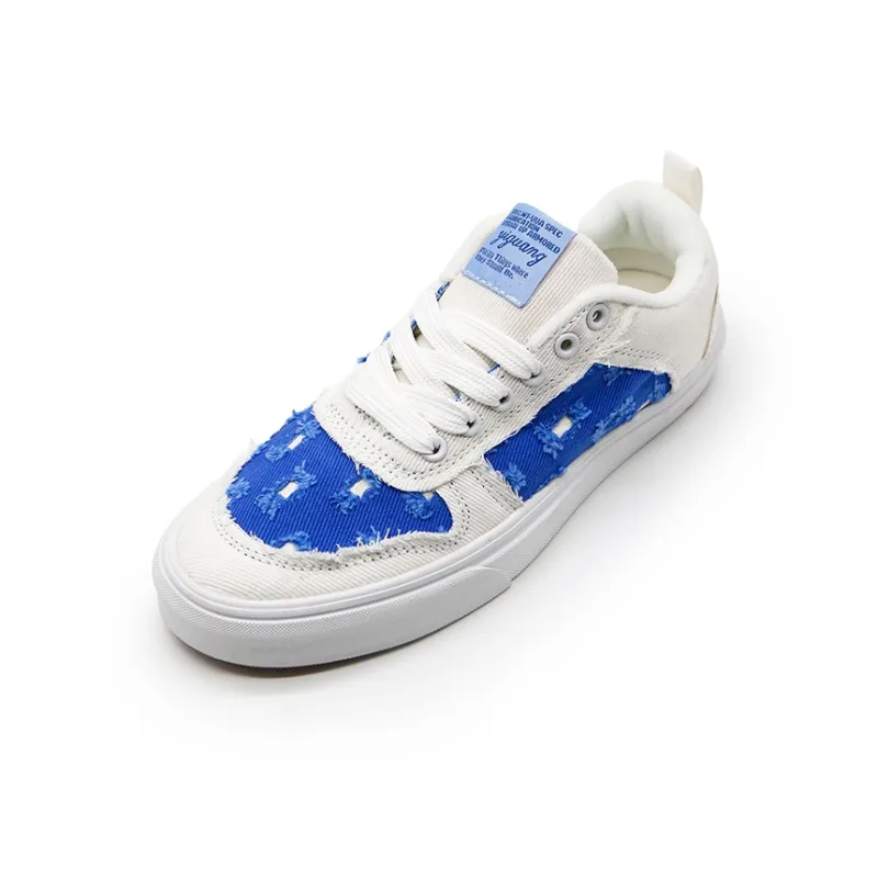 I'm Shopping Starry Fantasy Realm Anti Slip Wear Resistant Breathable Lightweight Low Top Skateboard Shoes Unisex Blue-5
