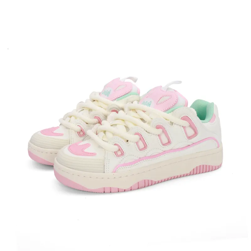 OHJC Slip-Resistant Cushioning Wear-Resistant Lightweight Breathable Low-Top Skateboard Shoes Unisex-30