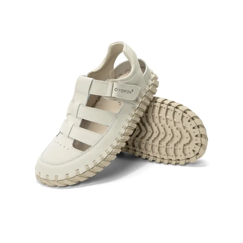 Q.VONTON Roman Sandals 2.5cm Women's Ecru-3