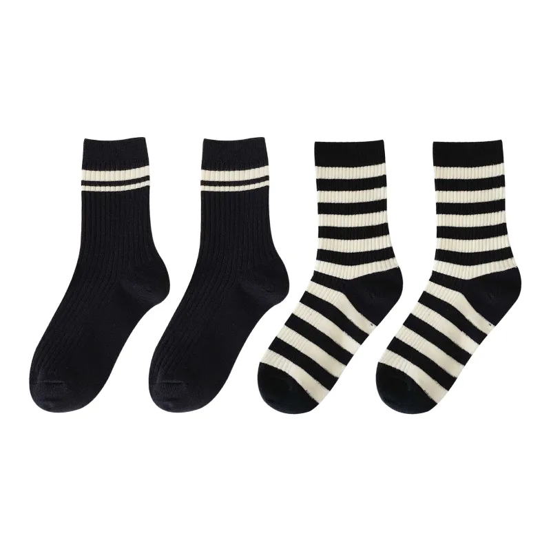 XXLLG Mid Calf Socks Women's 4 Pack-2