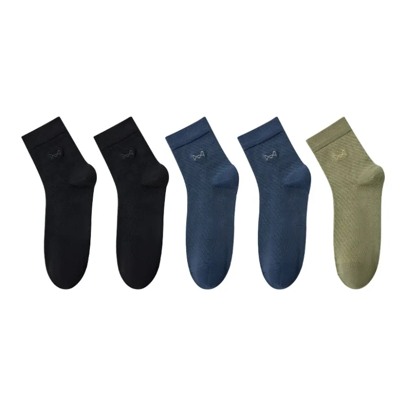 MIIOW Cool One Summer Series Mid Calf Socks Men's 5 Pack-28