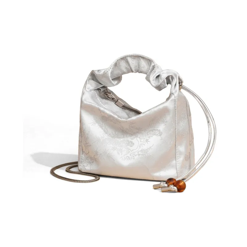 COMELY Synthetic Leather With Cow Leather Shoulder Bag, Crossbody Bag, Handbag Regular Women's Silver/Black-3