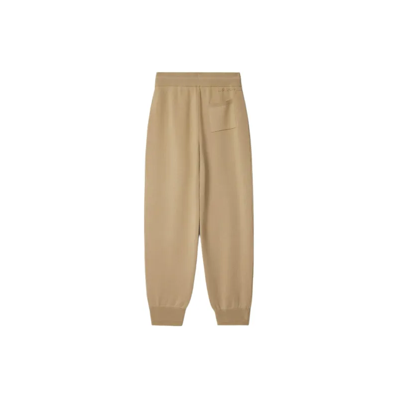 Burberry Knitted Sports Pants Women's Sand-1