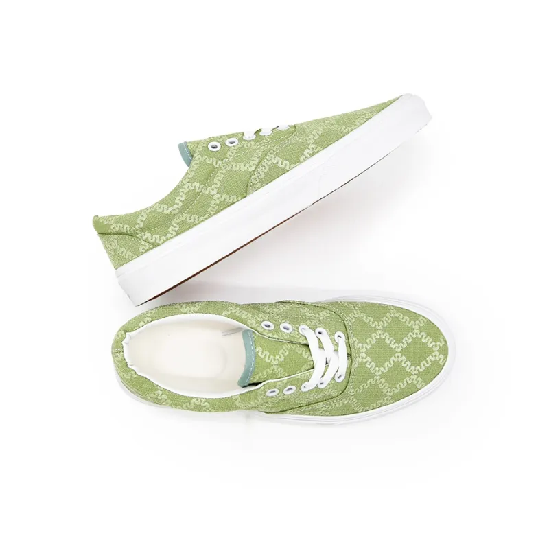 I'm shopping Canvas Shoes Unisex Low Top Green-5