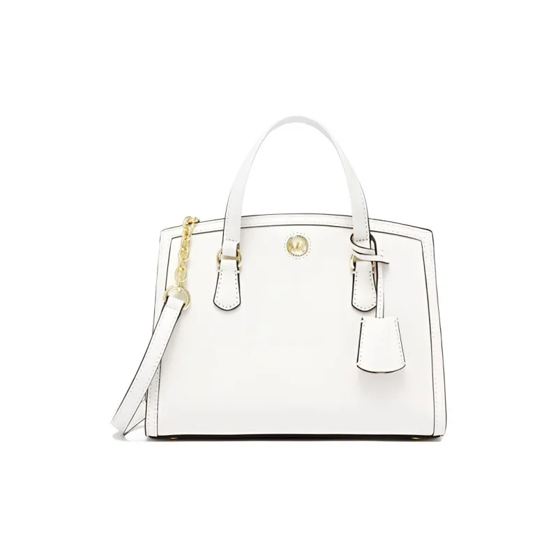 MICHAEL KORS Chantal Cow Leather Crossbody Handbag Trumpets Women's Milk White-0