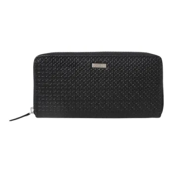 CALVIN KLEIN Genuine Leather, Leather Wallet Men's Black