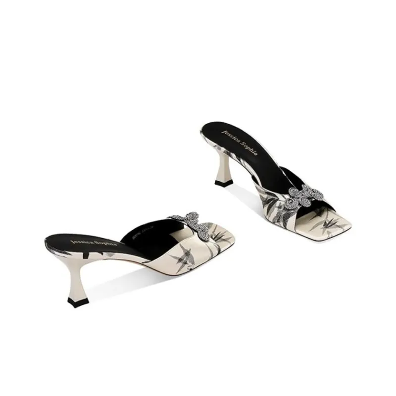 JESSICA SOPHIA Slip Resistant Abrasion Resistant Slide Slippers Women's Black-3