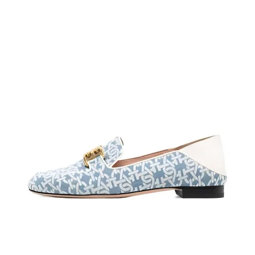 BALLY Logo-print Leather Loafers