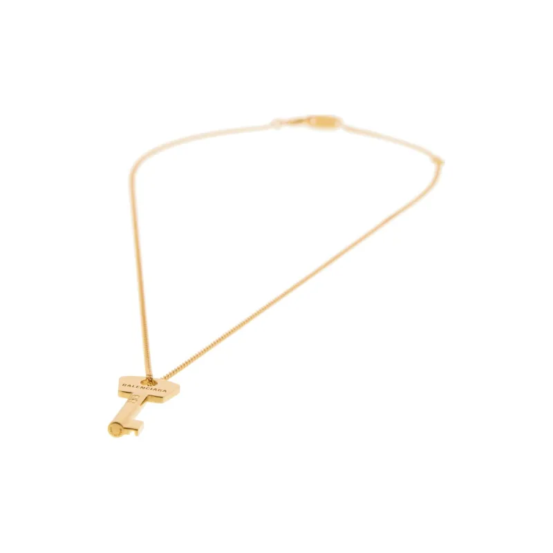 Balenciaga Brass Necklaces Women's Gold-1