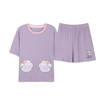 The Story Of The Flower Season Pajama Set Women's Light Lavender