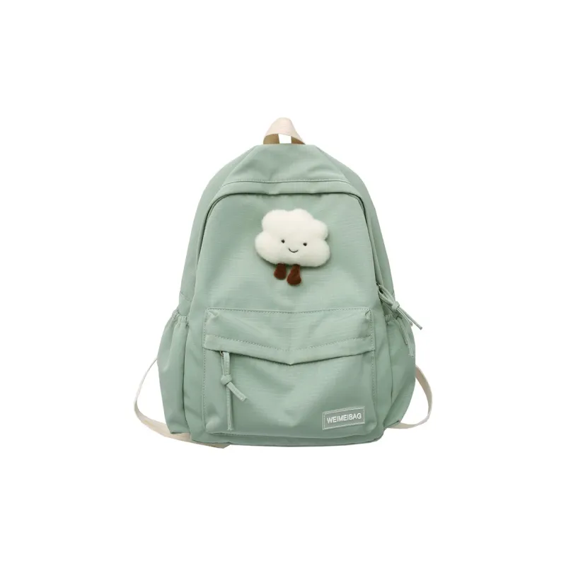 Moonshine Nylon Backpack Students Backpack Backpack Large Size Unisex Black/Gray-14