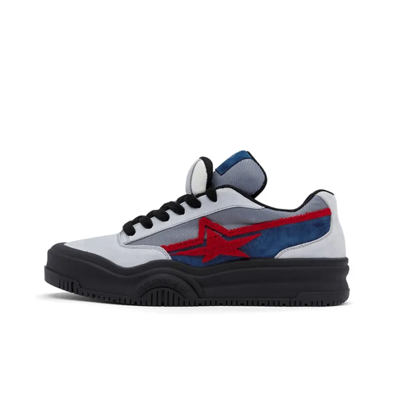 PENTAGONAL HEART Satoshi Star Series Canvas Shoes Men Low Top Black-0