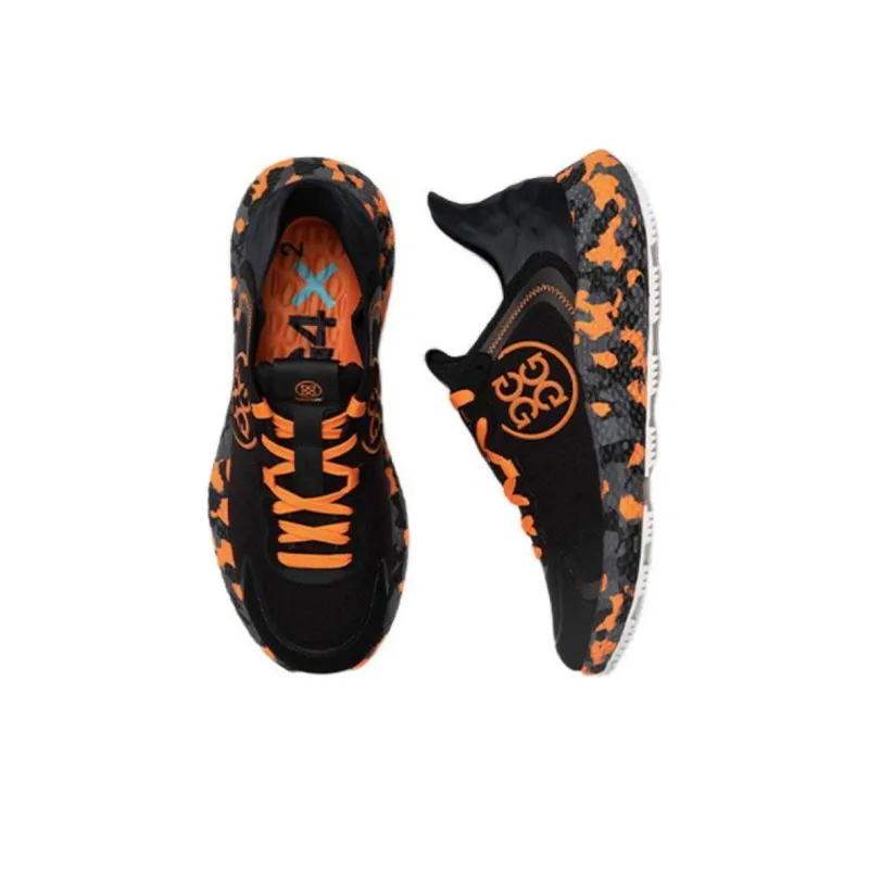 GFORE MG4X2 Low Top Golf Shoes Men's Black Orange-2