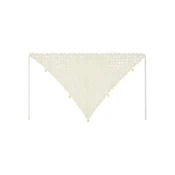 CELINE Triomphe Bandana In Crocheted Cotton